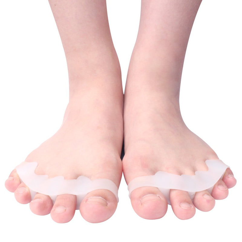 [Australia] - Silicone Toe Separators for Men & Women - Gel Toes Spacers & Stretcher for Pedicure Yoga Running Ballet Bunion Pain Relief 
