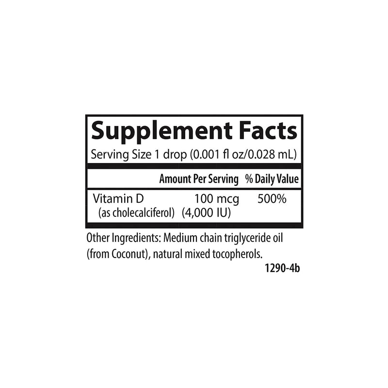 [Australia] - Carlson Super Daily D3 4,000 IU (100 mcg), Heart & Immune Health, Teeth & Bone Strength, Unflavored, 365 Drops 