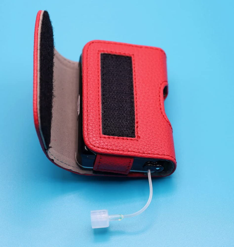 [Australia] - Style/2022 Pouch Case with Clip for Tandem Insulin Pumps t:Slim X2 (22-H1-RED) 22-H1-RED 