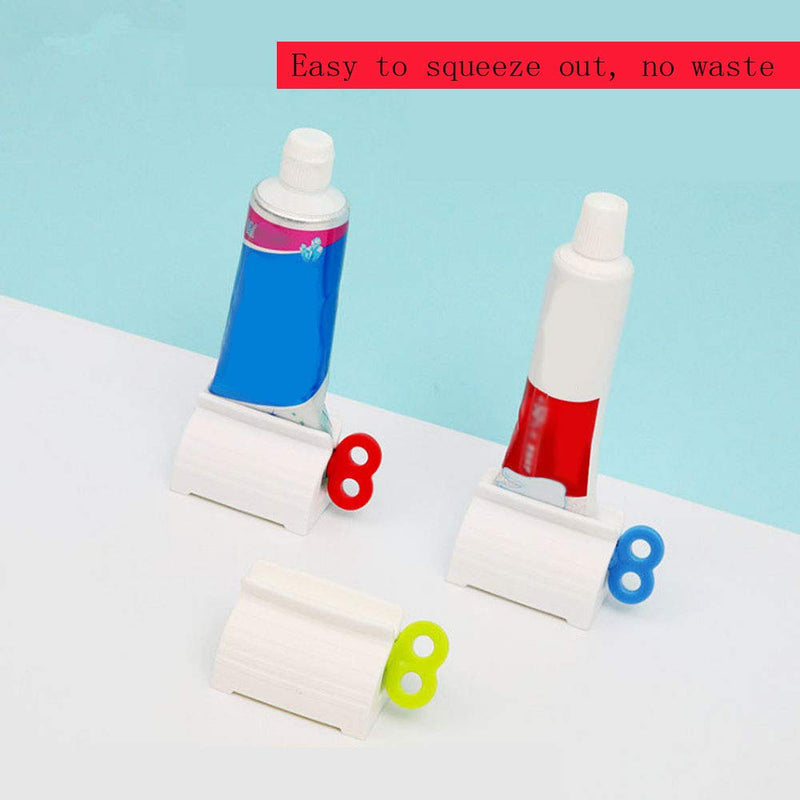 [Australia] - XINGSUI 3 Pieces of 3-Color Toothpaste Squeezer,Rolling Squeezer,Bathroom Toothpaste Ointment Multi-Function Holder (Free 1 Toothbrush Head Cover) 