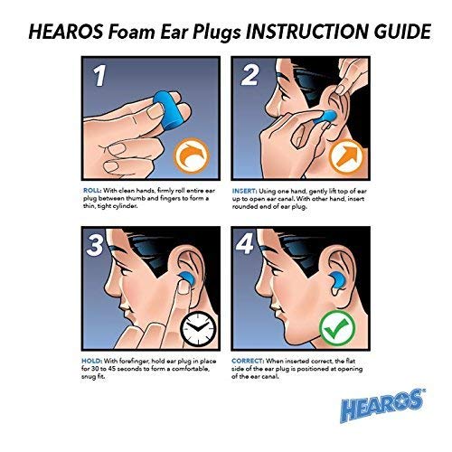 [Australia] - HEAROS Xtreme Foam Earplugs, 33dB NRR Ear Plugs, 100 Pairs, Foam Ear Plugs Noise Reduction & Hearing Protection 