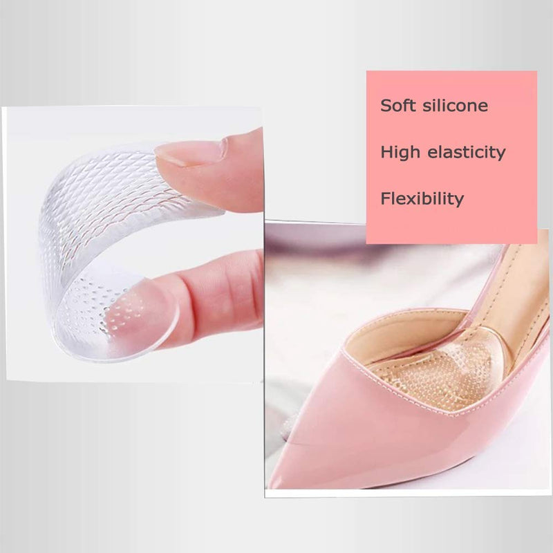 [Australia] - Gel Insoles for Women (4 Pieces), Rapid Pain Relief Ball of Foot Cushions Forefoot Shoe Cushions Party Shoes High Heel Gel Pads, Rapid Pain Relief 2 Pairs 
