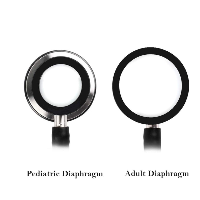 [Australia] - Adult + Pediatric Diaphragm Replacement - Fits Classic III (3) and Cardiology IV Stethoscopes + 2 Extra Ear Pieces, Compatible with Littmann and Other Stethoscopes 