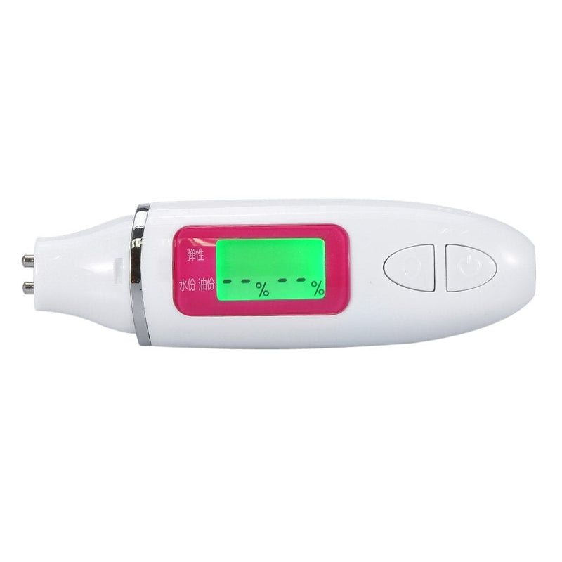 [Australia] - Moisture Tester, Oil Monitor Face Skin Hydration Analyzer with LCD Digital Screen for Beauty Salon and House (White) 