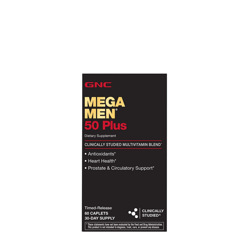 [Australia] - GNC Mega Men 50 Plus Multivitamin - 60 Caplets 