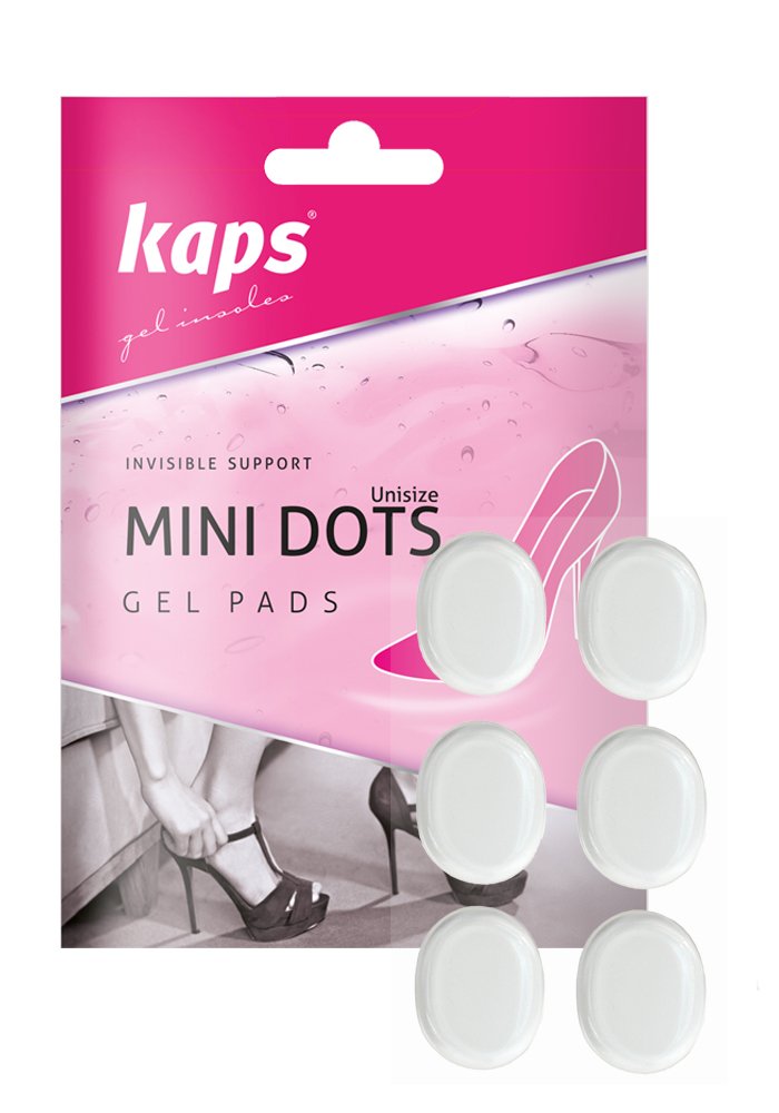 [Australia] - Mini Dots Shoe Pads Dot Spot Gel Cushions Small Round Self-Sticking Reusable Gel Insoles Premium Quality – Pain Relief Improved Walking Comfrot - 6 pcs 