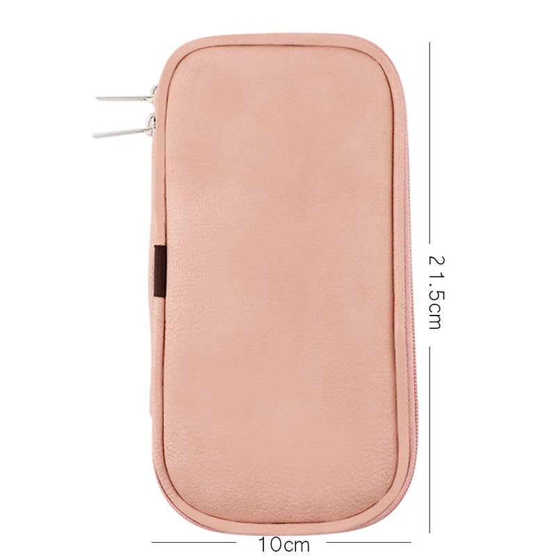 [Australia] - Makeup Brushes Organizer Bag, Portable Cosmetic Brush Pouch for Travel (pink) pink 