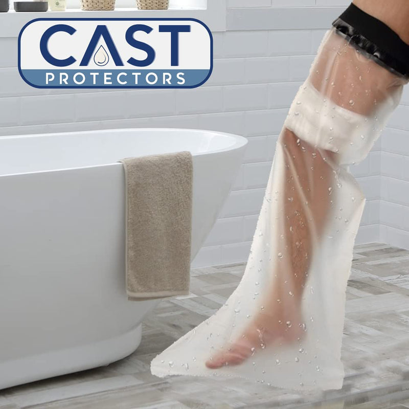 [Australia] - Adult Leg (Full Length) Waterproof Cast and Dressing Protector Ideal for Showering by Lifeswonderful® 