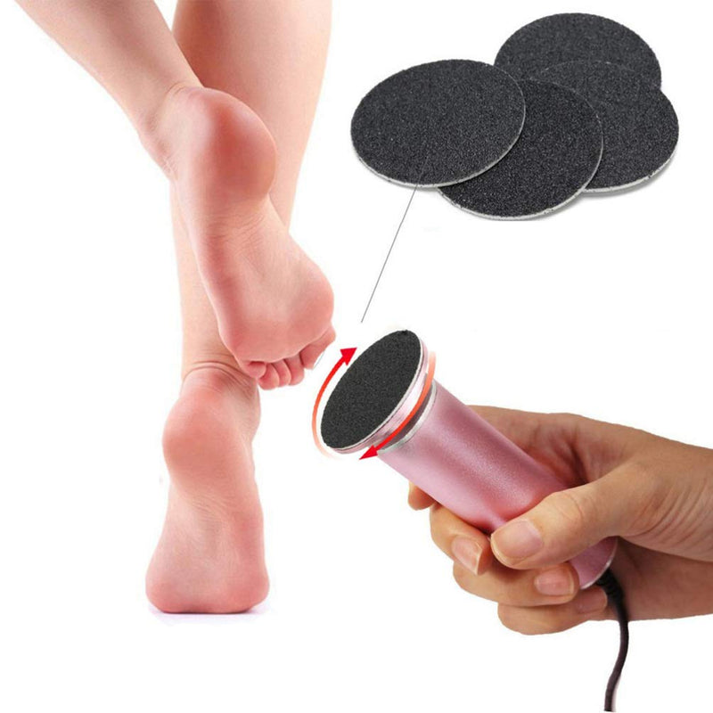 [Australia] - Healifty 60pcs Replacement Sandpaper Discs Pedicure Foot Sanding Pads for Electric Callus Remover Foot File (80 Grit) 80 grit 
