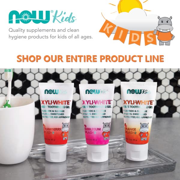 [Australia] - NOW Kids Xyliwhite Orange Splash Toothpaste Gel, 85 g, 3 oz. 85 g (Pack of 1) 