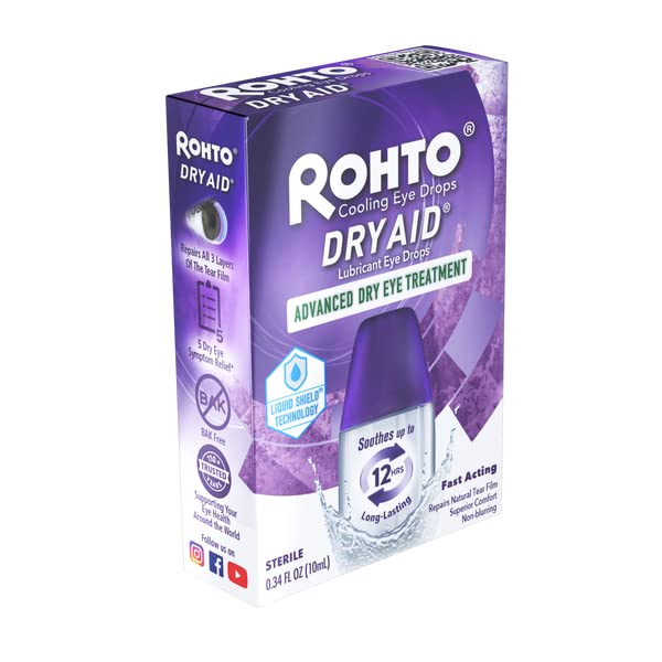 [Australia] - Rohto Dry Relief Lubricant Eye Drops, 0.34 Ounce 