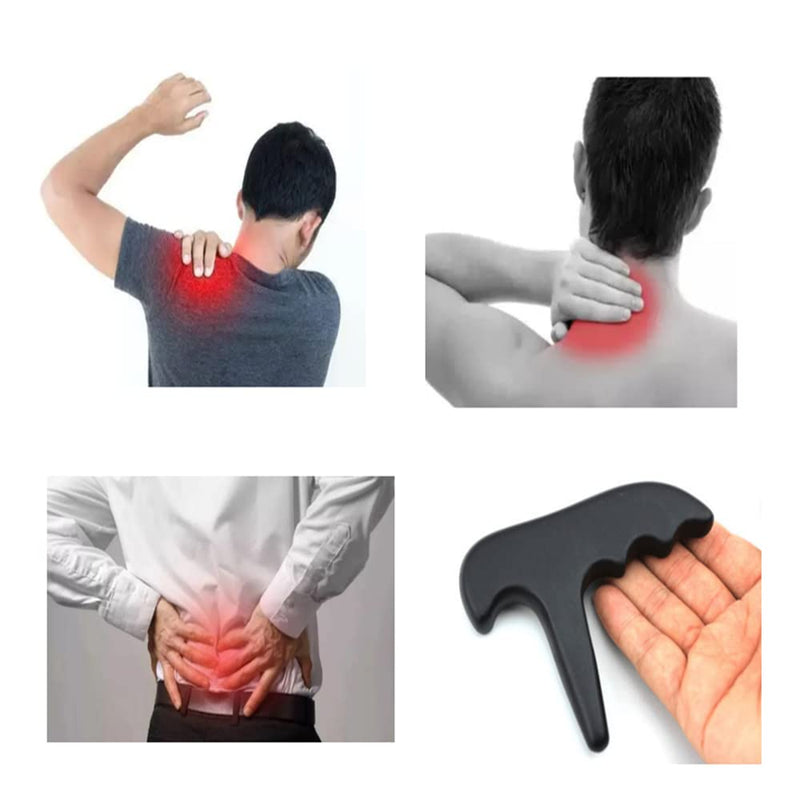 [Australia] - 1 Piece Trigger Point Massager Nature Healing Stone Massager Manual Massage Tool Stone Foot Massager for Home Spa, Pain Relief, Relaxing and Acupuncture 