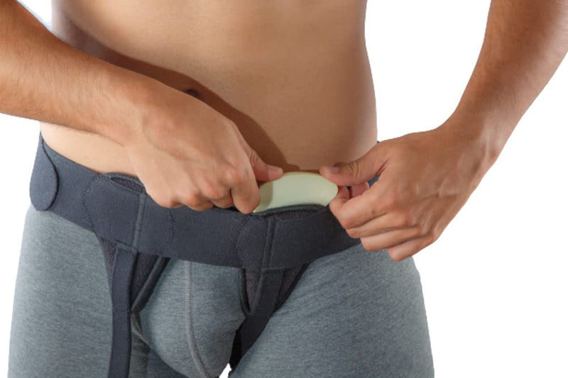 [Australia] - Movibrace Inguinal Groin Hernia Belt | Left, Right or Double (Right, Small), Black 