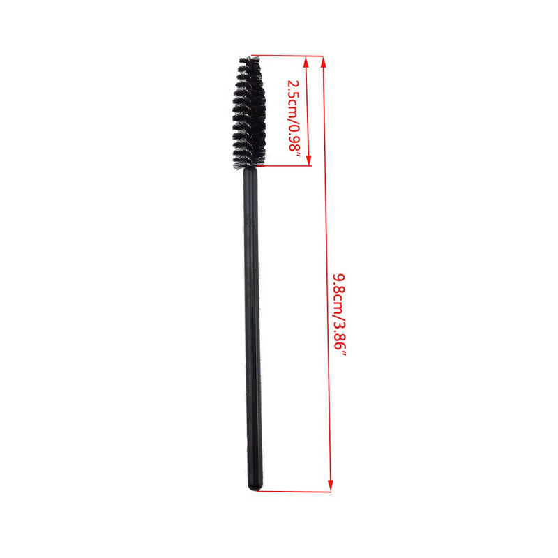 [Australia] - yueton Pack of 100 Disposable Eyelash Brushes Wands Mascara Applicator 