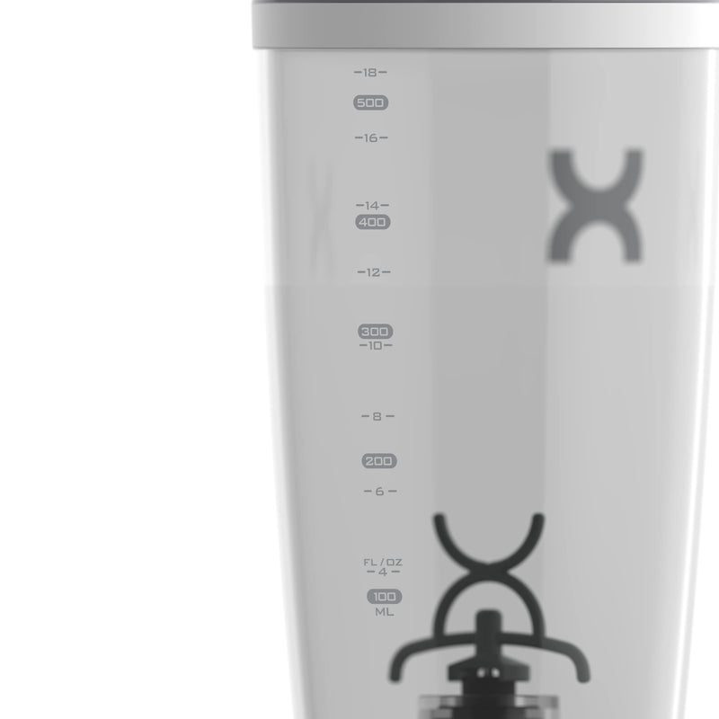 [Australia] - PROMiXX Original Shaker Bottle - Battery-powered for Smooth Protein Shakes - BPA Free, 600ml Cup (White) White 