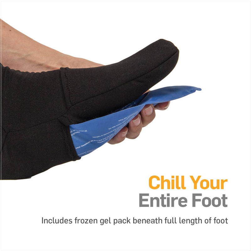 [Australia] - NatraCure Cold Therapy Socks - Gel Ice Treatment for Feet, Heels, Swelling, Arch Pain - (Size: Large) L (Pack of 2) 