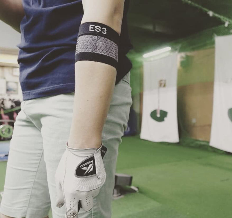 [Australia] - Elbow Brace by OrthoSleeve ES3 designed to prevent and relive pain associated with Tennis Elbow, Golfer’s Elbow, General Elbow Pain and Forearm Pain Small Black 