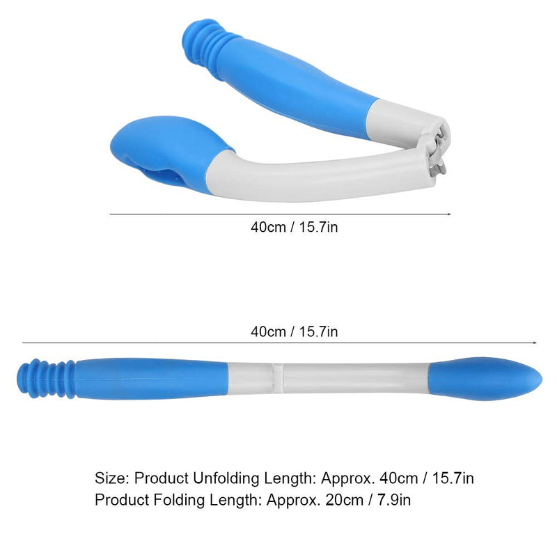 [Australia] - Foldable Toilet Aids Wiper, Long Handle Easywipe Bottom Wiper for Elderly, Soft Touch Comfort Self Wipe Assist Holder, Folding Personal Hygiene Aid to Assist Wiping 