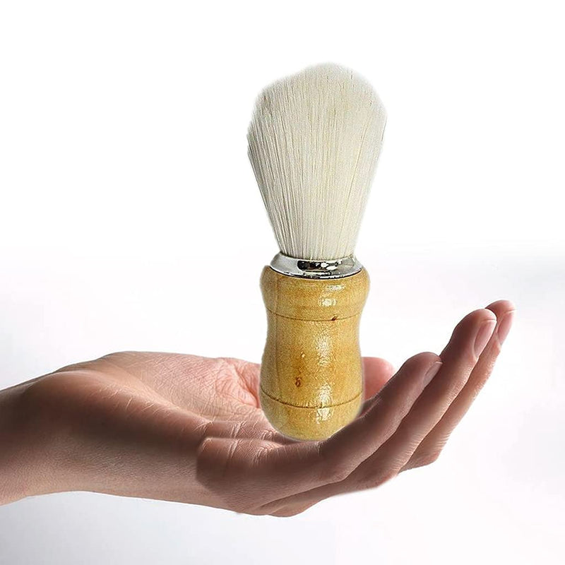 [Australia] - Shaving Brush Badger Friendly Hair Brush with Elegant Design Wooden Grip Professional Hair Salon Tool for Men’s Wet Shaving 