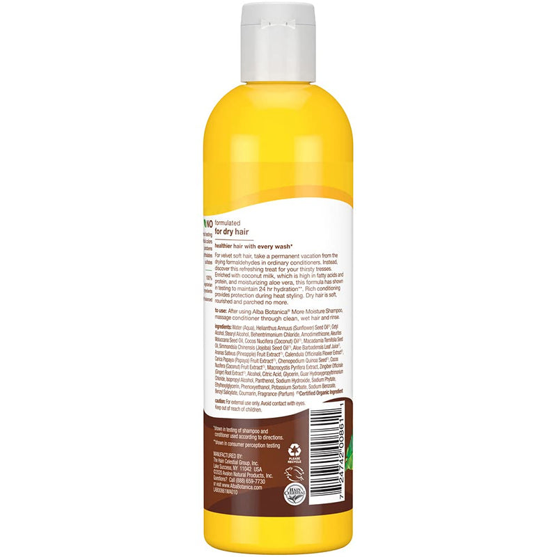 [Australia] - Alba Botanica More Moisture Conditioner, Coconut Milk, 12 Oz 12 Ounce (Pack of 1) 