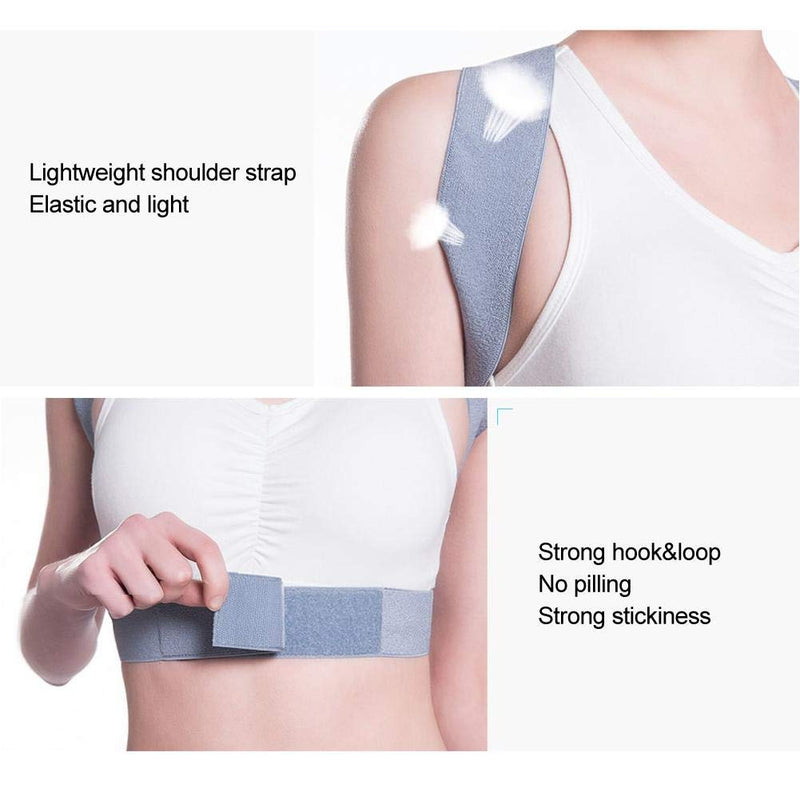 [Australia] - Posture Corrector, Adjustable Back Brace for Back Support Shoulder Brace Belt for Relieve Shoulder and Waist Pain Improve Posture, Unisex(S) S 