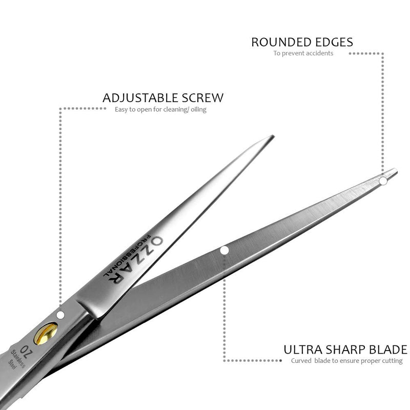 [Australia] - Professional Hair Cutting Scissors | Barber Scissors / Shears - 440c Carbon reinforced Japanese Stainless Steel Hair Scissor Best for hairdressing with very sharp blades (6.5 inches) 