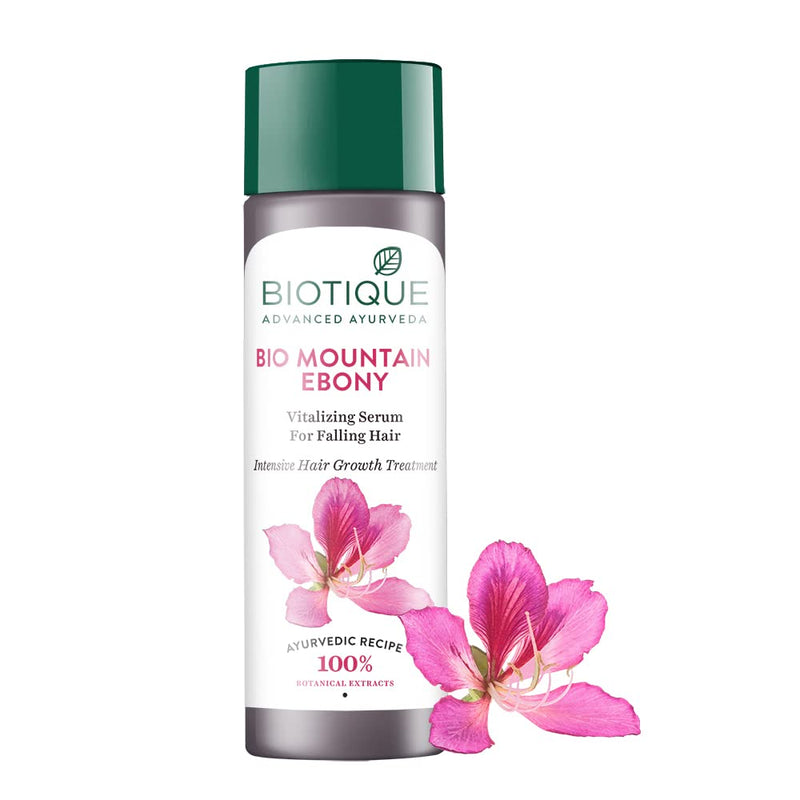 [Australia] - BIO Mountain Ebony Fresh Growth stimulating Vitalizing Serum For Falling Hair Intensive Hair Growth Treatment-120 ML/4.06Fl.Oz. I Soothes The Flaky Scalp And Leaves It Free From Irritation And Dryness 