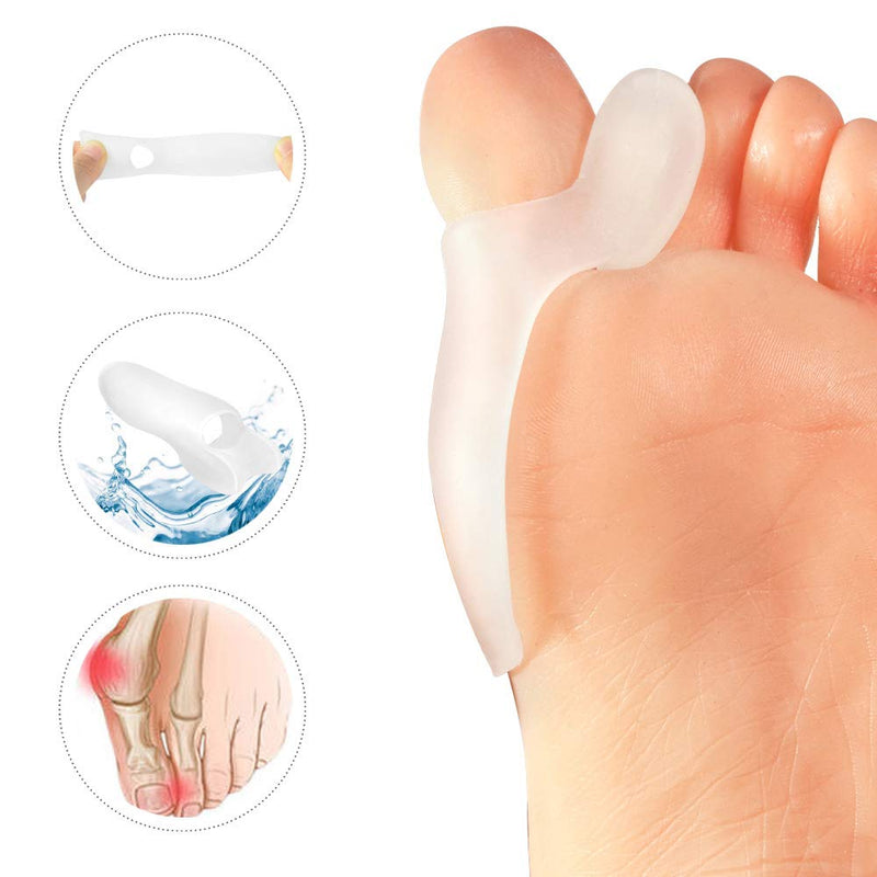 [Australia] - Gel Toe Bunion Separator Corrector,10 Pack Soft Hallux Valgus Protectors Straightener,Bunion Pad & Separates,Relief Bunion Pain 