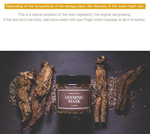 [Australia] - [I'M FROM] Ginseng Mask, detox, elasticity, prevent fine lines, 3.97% ginseng extract, 120g, 4.23oz 
