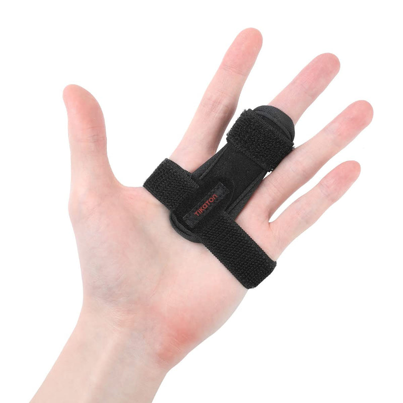 [Australia] - Tikaton Trigger Finger Splint, Adjustable Support, Finger Brace for Alleviating Finger Locking, Popping, Bending, Tendonitis, Stiffness, Pain Relief - Left or Right Hand 