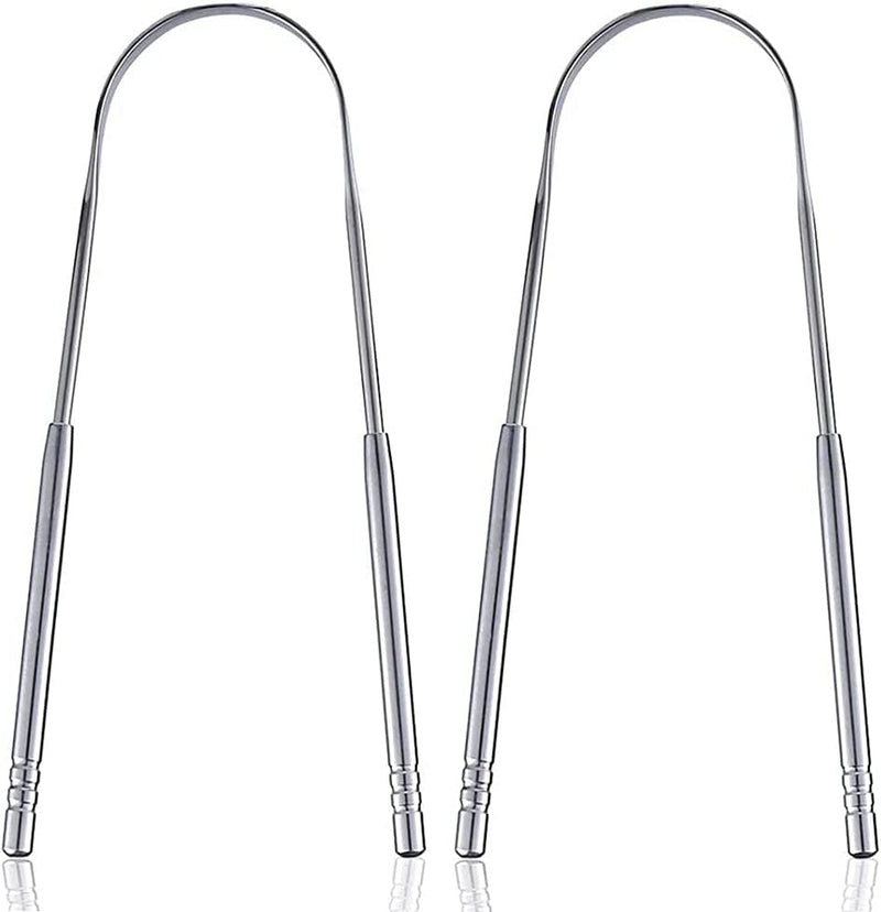 [Australia] - NASHnal Tongue Scraper with Travel Case (2 Pack), Bad Breath Treatment Tongue Scraper for Adults, Medical Grade,100% Stainless Steel for Oral Care, Easy to Use Tongue Cleaner for Hygiene 
