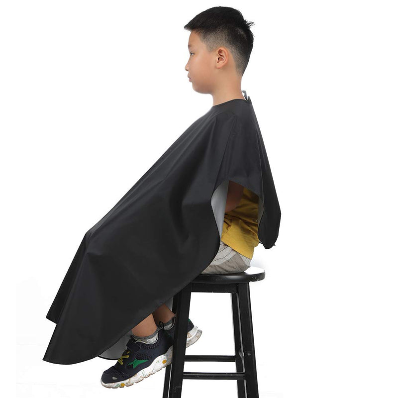 [Australia] - Child Hair Cutting Waterproof Cape Wai Cloth Barber Kids Hair Styling Cape Professional Home Salon Camps & Hairdressing Wrap Children Cartoon Dalmatian Pattern Capes (1 PCS) 