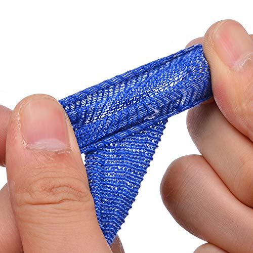 [Australia] - Finger Bandage Finger Bobs Cots 15x600mm Finger Tubular Bandage Finger Buddies Dressings for All Types of Finger Injury(Blue 20pcs) 