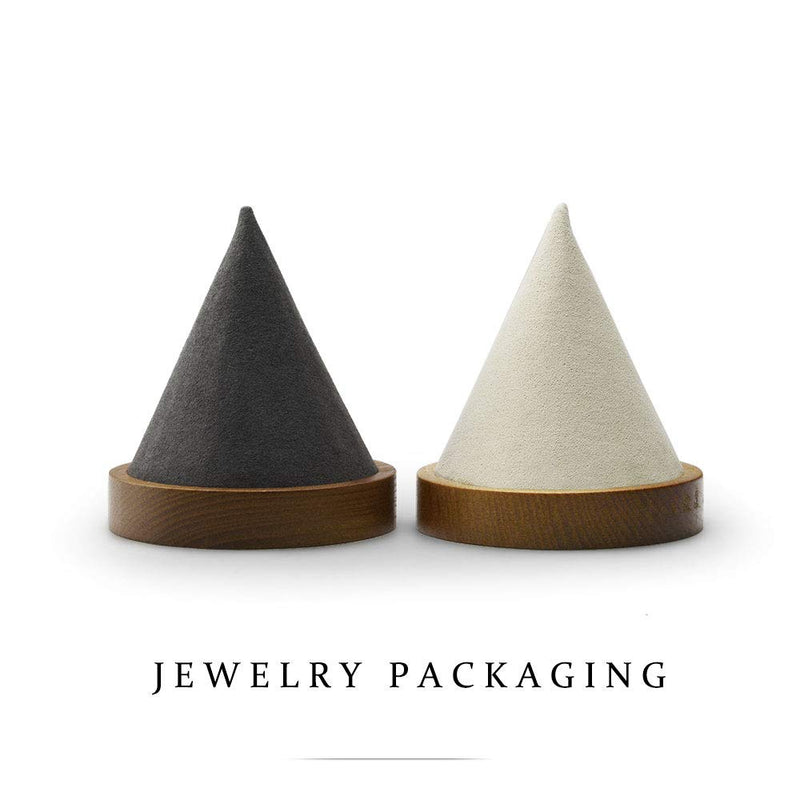[Australia] - Oirlv Solid Wood Bangle Bracelet Watch Holder Exhibit/Trade Shows/Retail Stores Jewelry Display Stand(Grey) Grey 