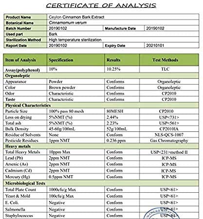 [Australia] - Ceylon Cinnamon 2000mg 180 Tablets UK Made Vegan Pharmaceutical Grade Blood Sugar Metabolism Supplement 