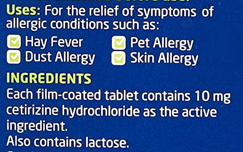 [Australia] - 12 Months Supply Allacan Cetirizine Hayfever and Allergy Tablets 30 x 12 (30 x 2 in each box) 