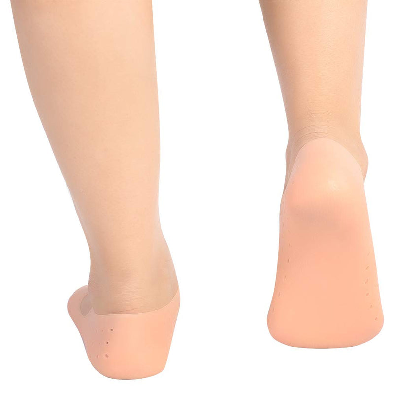 [Australia] - 2pcs Moisturizing Silicone Sock, Silicone Moisturizing Socks for Women and Men Foot, Non-slip Silicone Socks, Anti-split Moisturizing Socks, Protect Foot Care Tools(L-meat) L Meat 