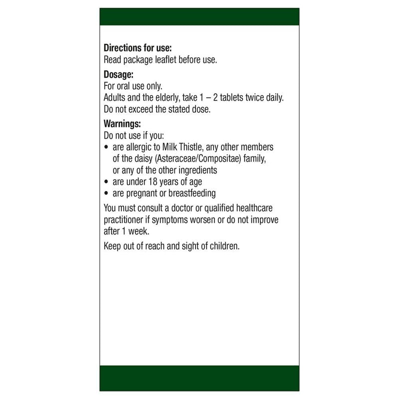 [Australia] - Natures Aid DigestEeze 150mg (Equivalent 2750mg - 6600mg Milk Thistle) 60 Tabs - 2 Pack 