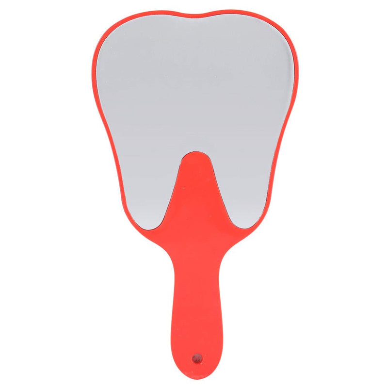 [Australia] - 4Pcs Plastic Handheld Mirror Molar Tooth Shape Mirror for Office Unbreakable Magnifying Tool 