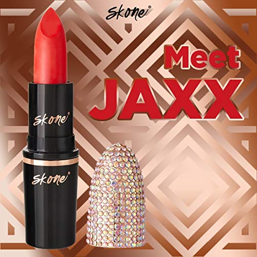 [Australia] - Skone Cosmestics | Charm Collection | Luxe hydrating Lip Stick | Vegan Formula | Infused with Vitamin E | Long Lasting Lightweight Lip Balm | Color Jaxx Jaxx - Starburst Red 