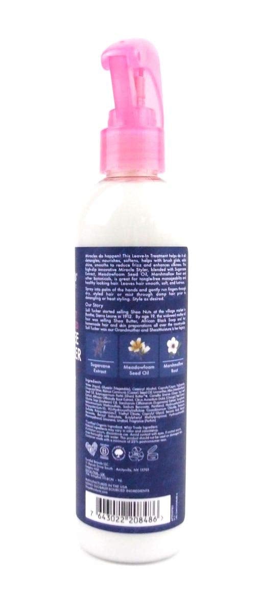 [Australia] - Shea Moisture Sugarcane Extract & Meadowfoam Seed Silicone Free Miracle Styler Leave-In Treatment, with Marshmallow Root, for All Hair Types 237 ml 