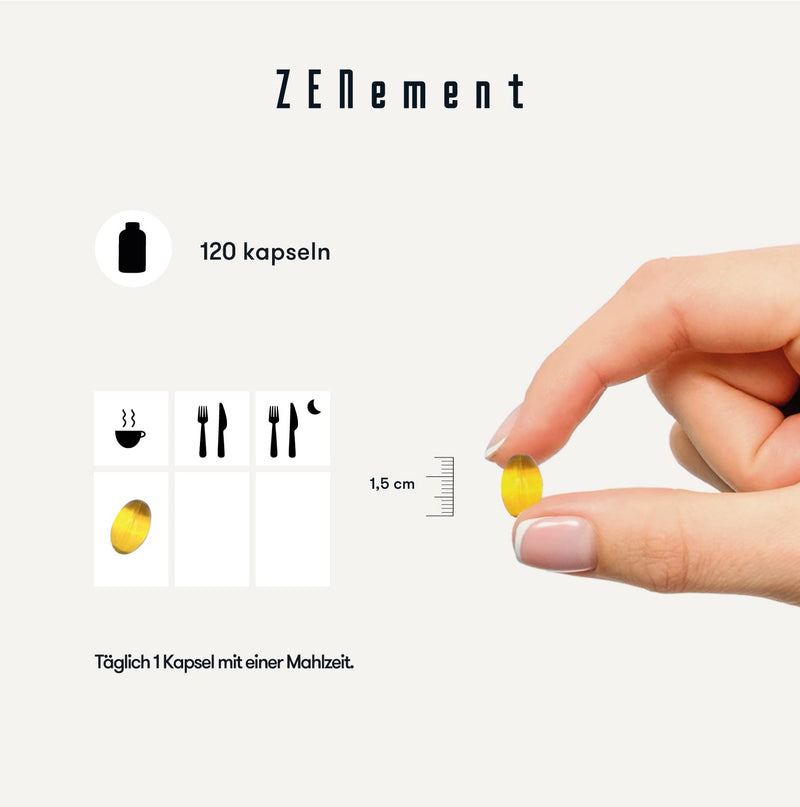 [Australia] - Zenement | Oregano Oil, 150mg, 120 Softgels | with Spanish Extra Virgin Olive Oil | 106mg of Carvacrol and 4.5mg of Thymol per Capsule | 100% Natural Ingredients. No Additives, Soy Free 