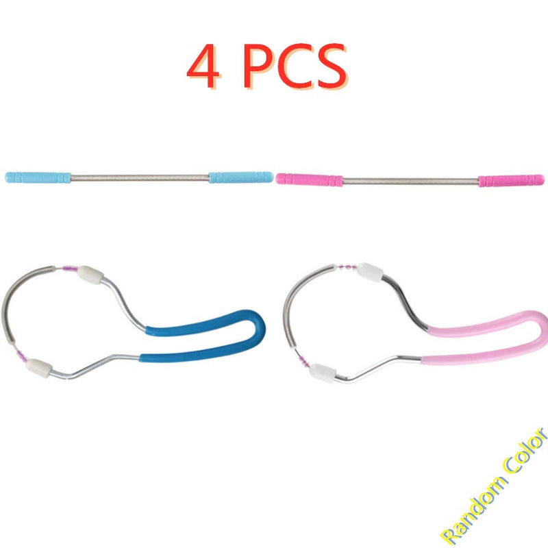 [Australia] - 4 Pcs Face Epilator for Women Hair Remover Spring Face Hair Remover with Handle Ladies Beauty Hair Epilator Tool (Random Color) 