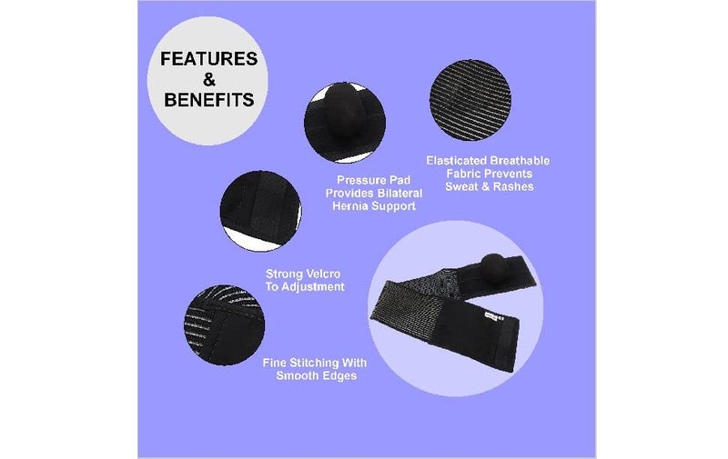 [Australia] - Wonder Care- Umbilical Hernia Support Belt Abdominal Binder for Belly Button Hernias or Navel Hernias, Hernia pain relief Brace (M)… Size M 