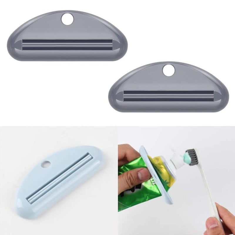 [Australia] - 8 Pcs Tube Toothpaste Squeezer Toothpaste Clips D Shape Cosmetic Cream Tube Squeezer Dispenser Clip for Bathroom (Random Colors) 
