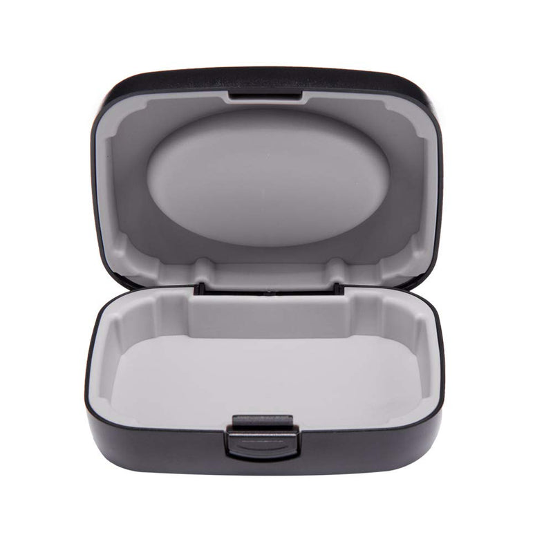 [Australia] - Hearing Aid Case Hard - Portable Protective Storage Case for BTE CIC IIC ITE (Black) Black 