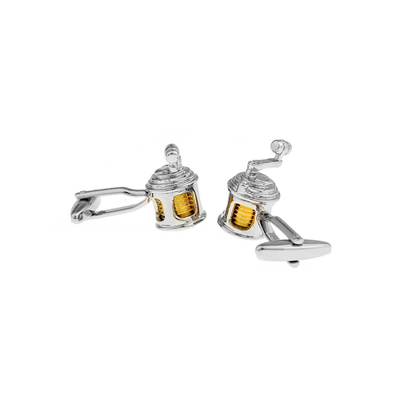 [Australia] - Fishing Reel Fisherman Rod Line River Fish Cufflinks 