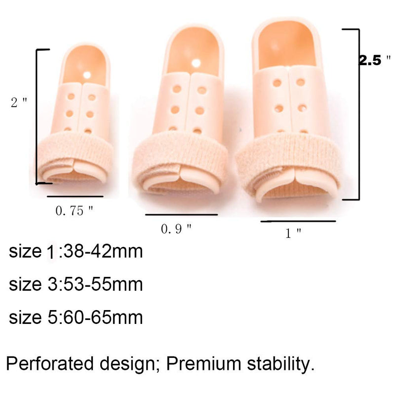 [Australia] - Plastic Small Finger Splints, 3 Size Mallet Dip Finger Support for Protector Broken Finger Straightening Knuckle Immobilizer 2# 
