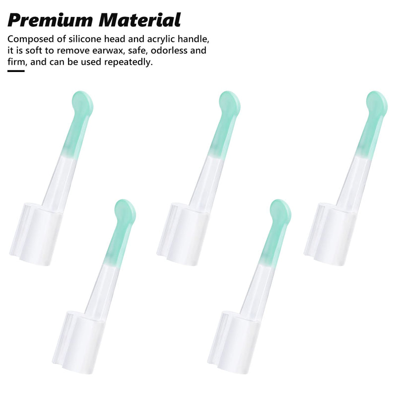 [Australia] - 5PCS Ear Spoon Tips for Ear Otoscope, Ear Cleaner Replacement Tips Ear Wax Removal Replacement Accessories Set for Teens Adults Earwax Remover Tool Endoscope A3KSES 