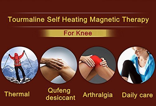 [Australia] - 1 Pair Tourmaline Self-heating Knee Braces，Acogedor Magnetic Therapy Knee Sleeve，Knee Support for Arthritis Pain Knee massager 